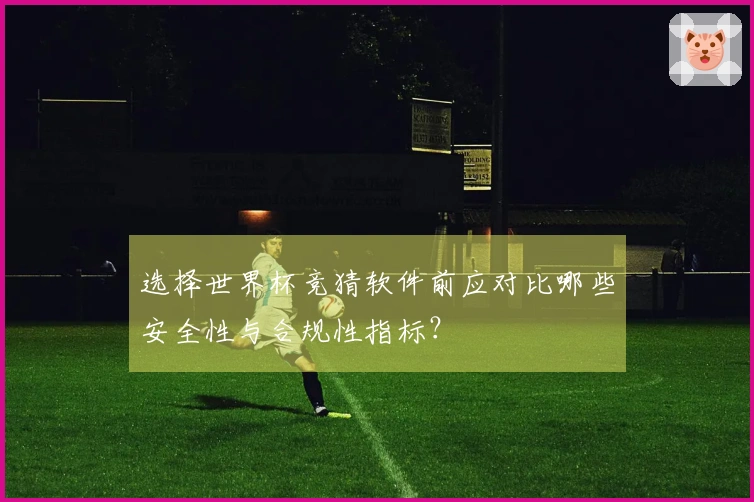 选择世界杯竞猜软件前应对比哪些安全性与合规性指标？