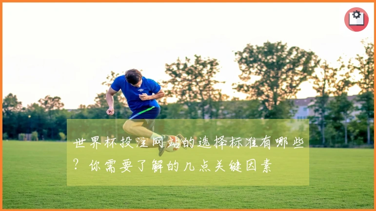 世界杯投注网站的选择标准有哪些？你需要了解的几点关键因素